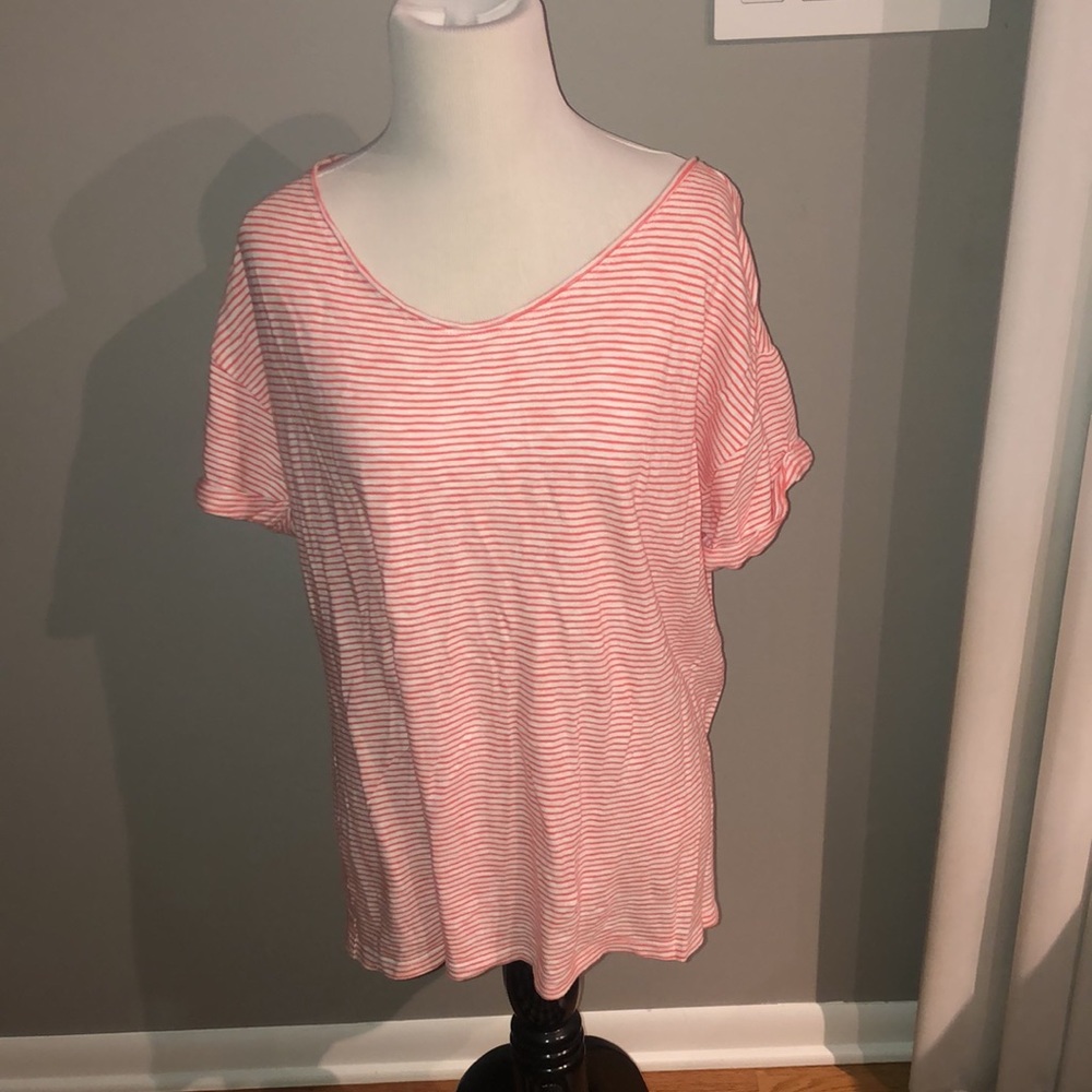 Five gap short sleeve striped shirts size large - Picture 2 of 13